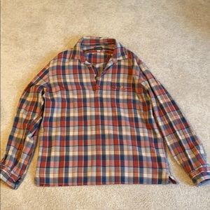 Plaid 3-button shirt